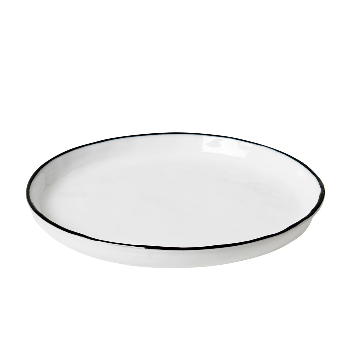 Broste Copenhagen Talerz Salt gładki Ø 13,8 cm | Skandynawski Design | Talerze deserowe | Biały