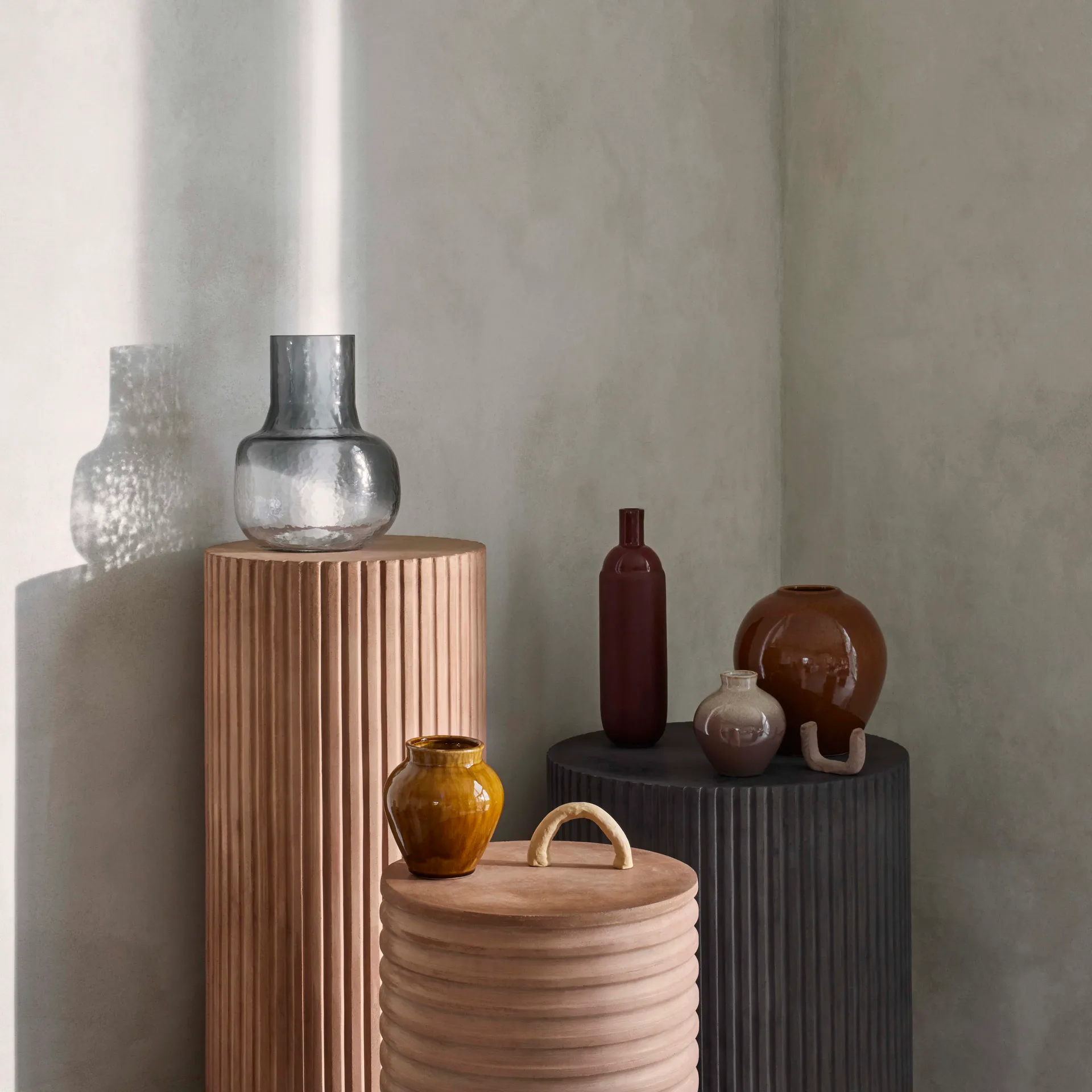 Wazon ceramiczny Ingrid 14,5 cm 3-pak, Apple cinnamon Broste Copenhagen