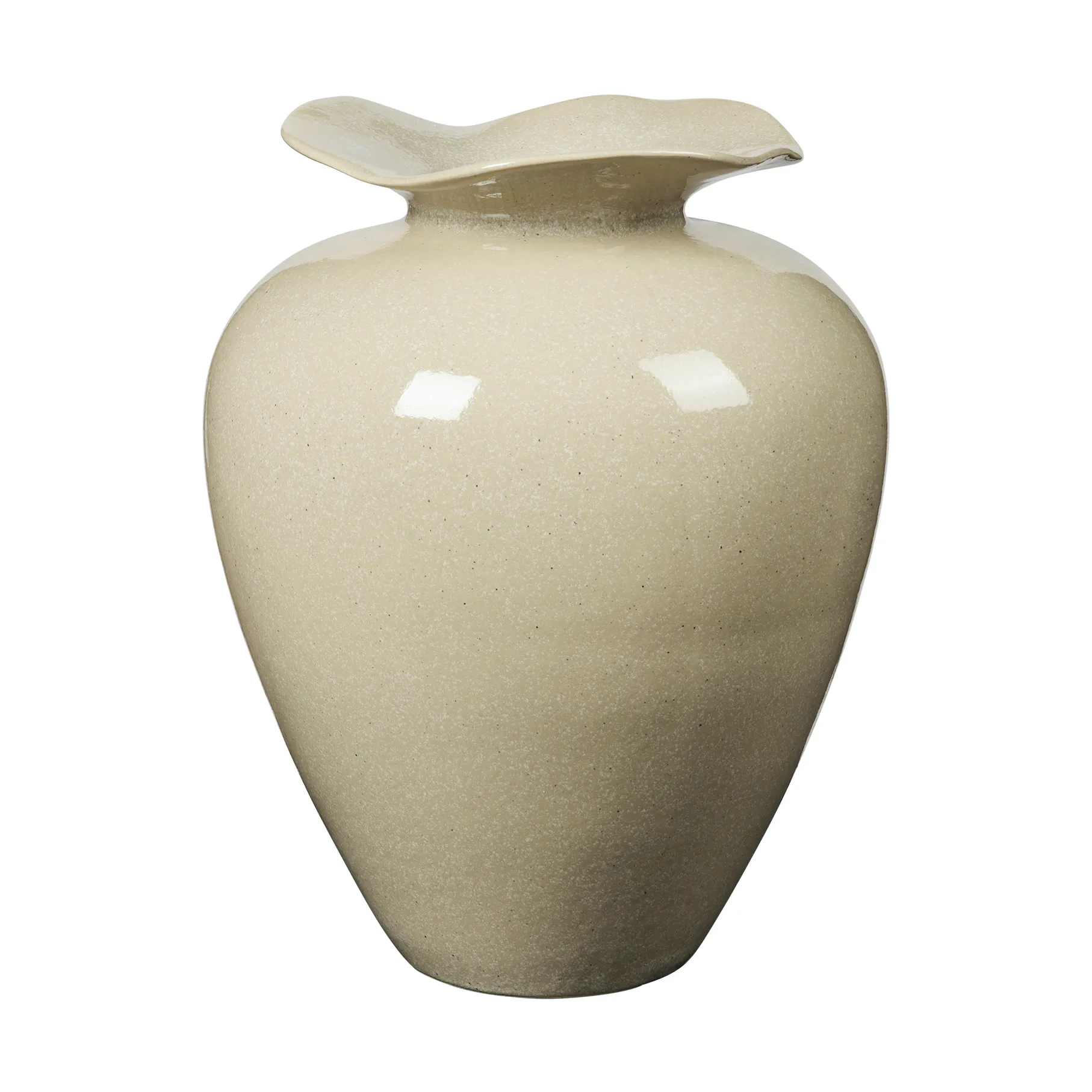Wazon Florentina L 44 cm, Beżowy Broste Copenhagen