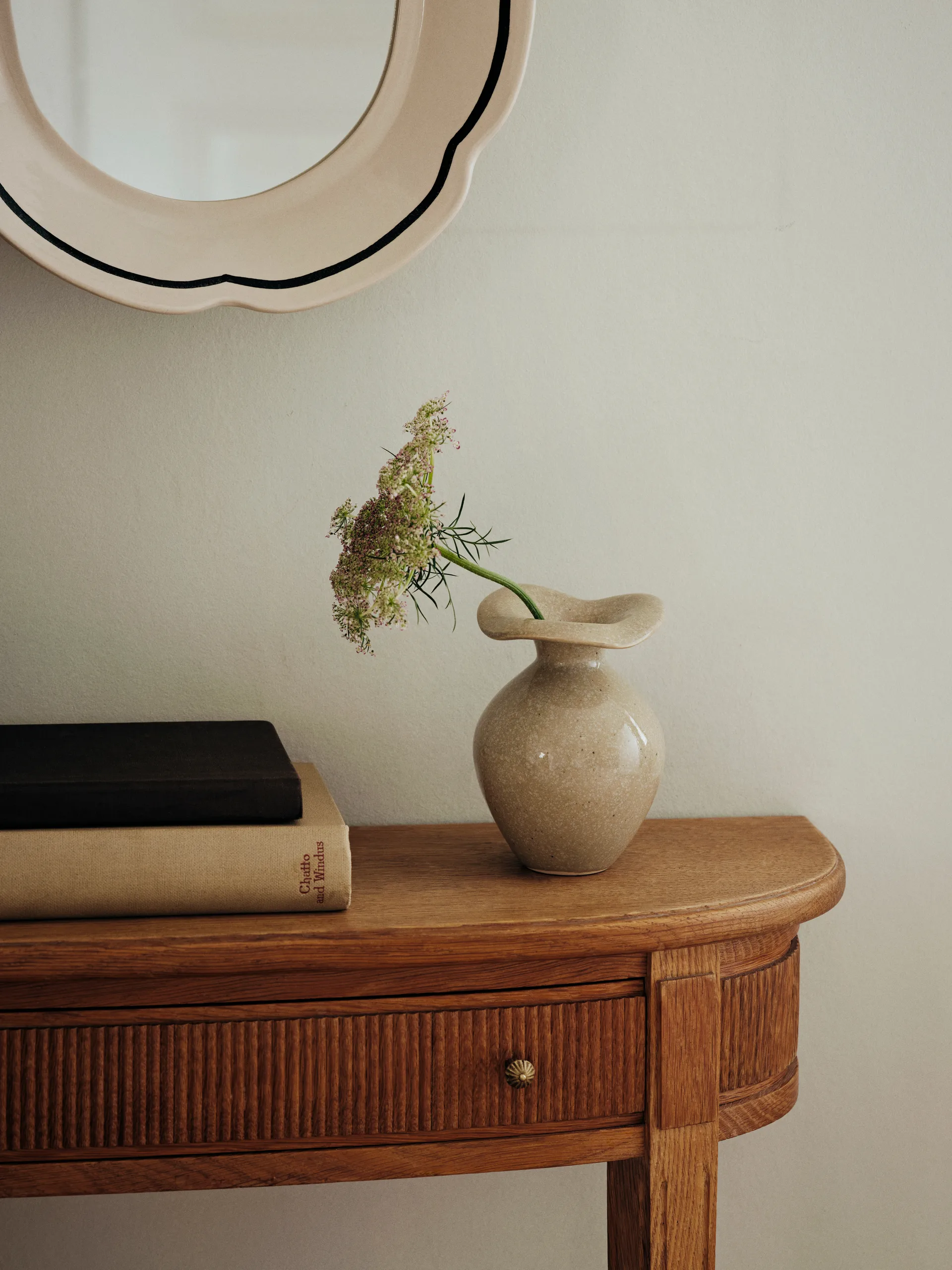 Wazon Florentina XS 14 cm, Beżowy Broste Copenhagen