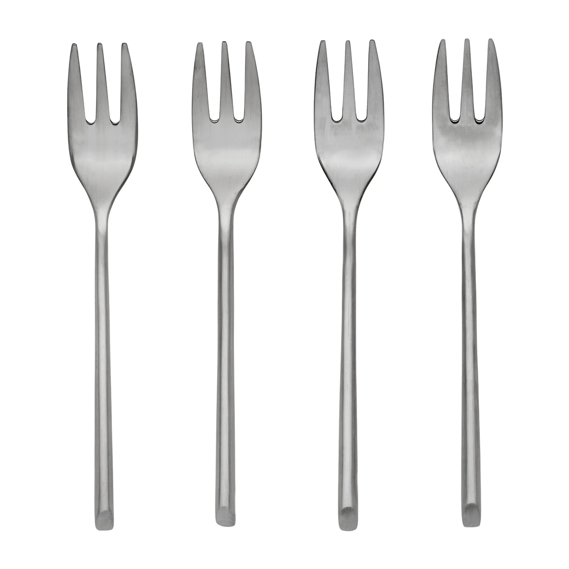 Widelec do ciasta Sletten, 4-pak, Full satin forged Broste Copenhagen