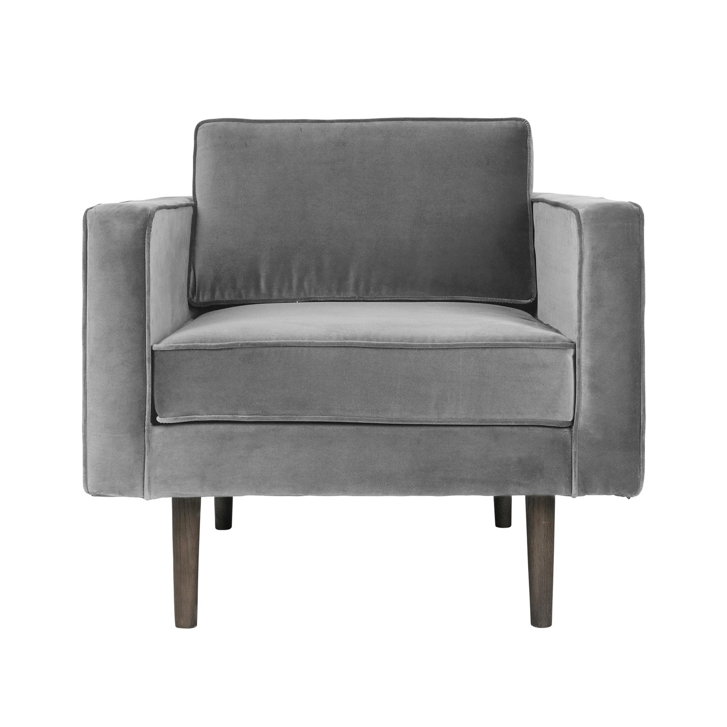 Broste Copenhagen Wind fotel drizzle (szary) | Skandynawski Design | Fotele i podnóżki | Szary