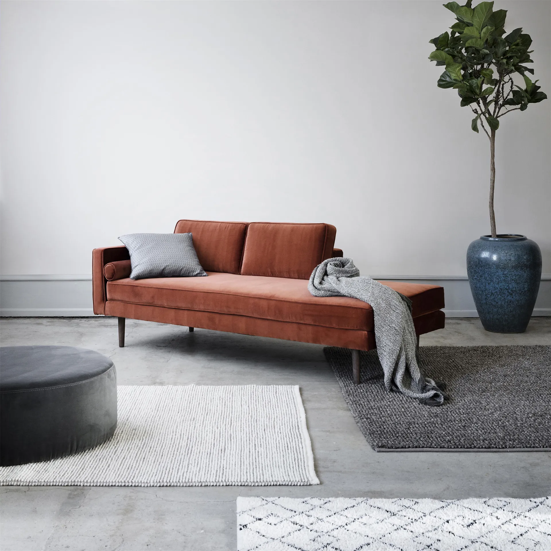 Wind schäslong, caramel cafe (czerwony) Broste Copenhagen