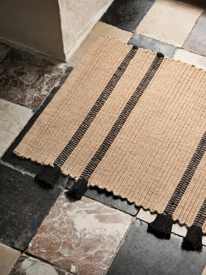 Wycieraczka Ezra 50x70 cm, Natural-black Broste Copenhagen