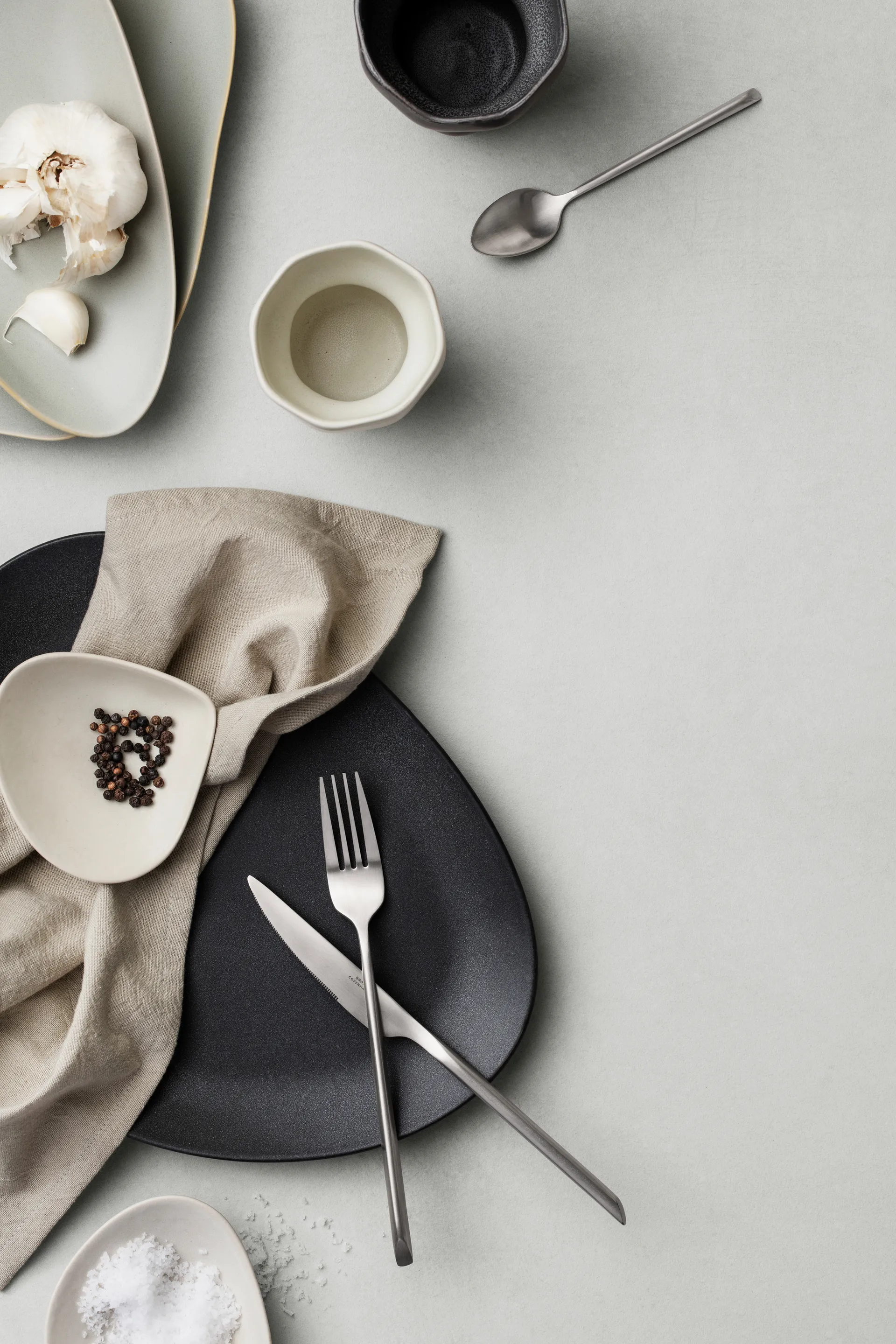 Łyżeczka do herbaty Sletten, Full satin forged Broste Copenhagen