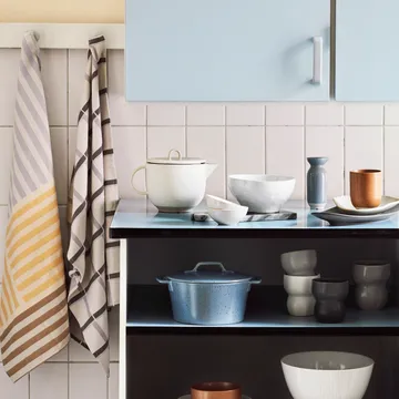 Zappa ręcznik kuchenny 2-pak - Rainy day-orchid hush-puce - Broste Copenhagen