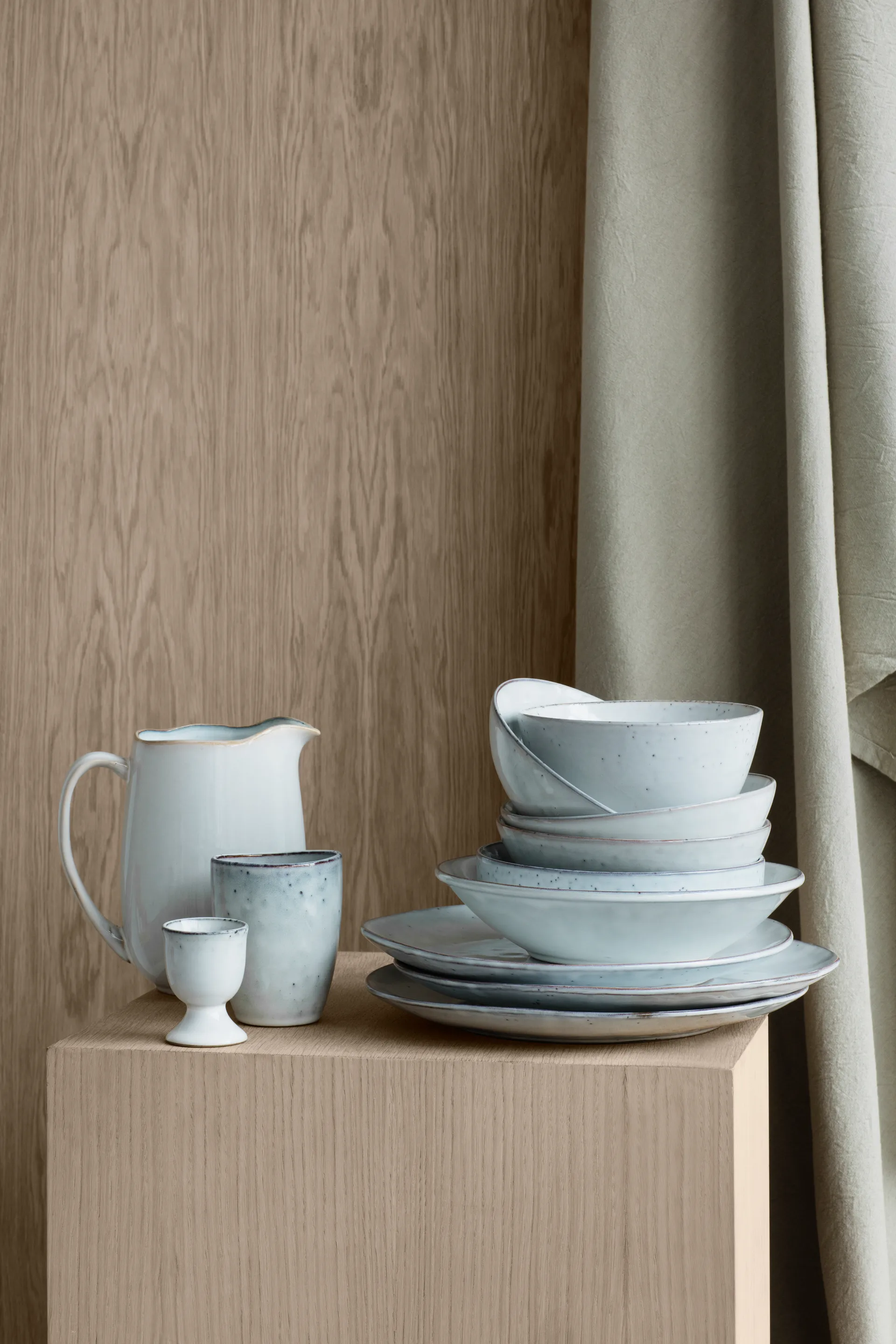 Zastawa Nordic Sand, 12 części Broste Copenhagen