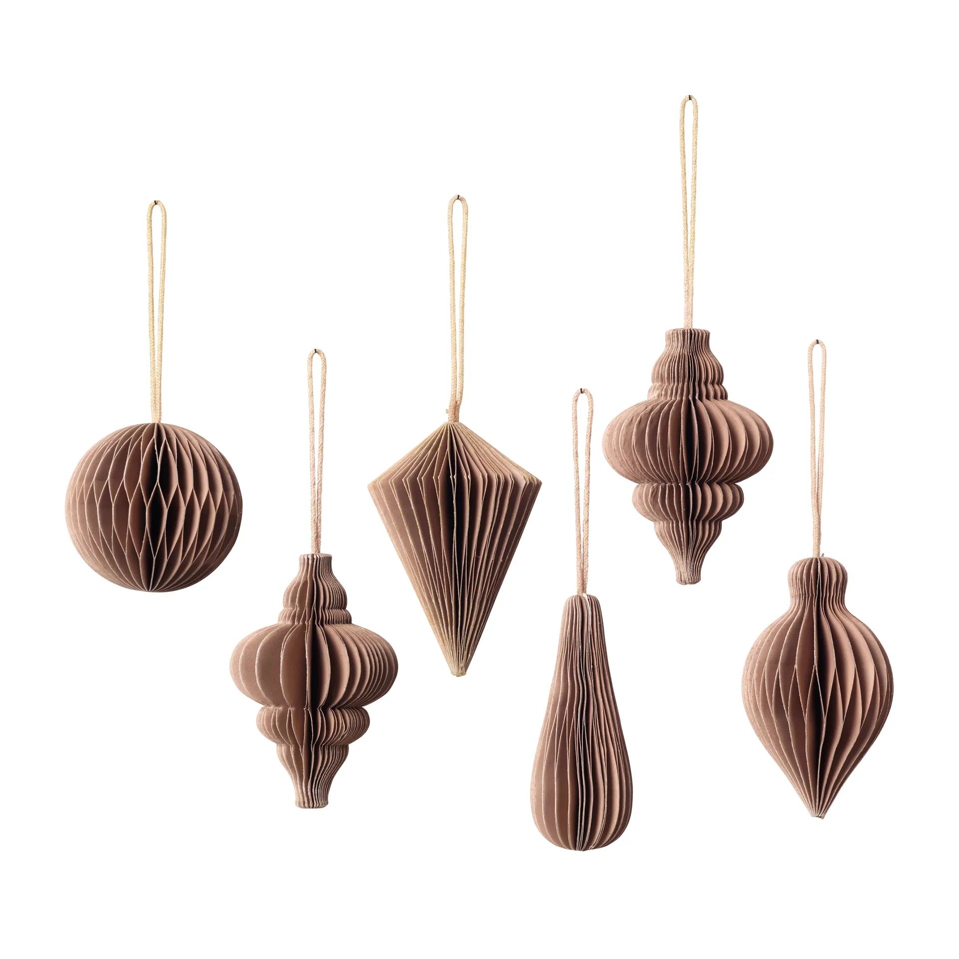 Zawieszka świąteczna Christmas Mix 6 szt., Indian tan Broste Copenhagen