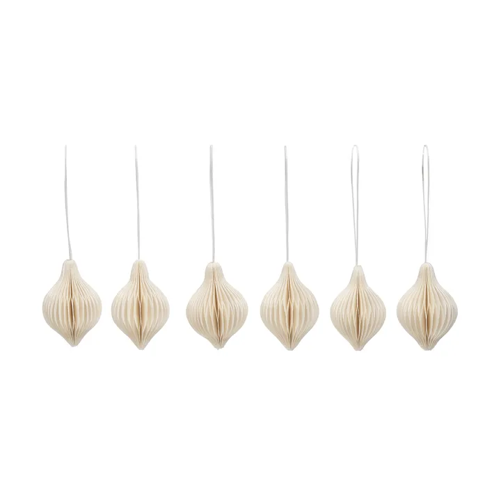 Zawieszka świąteczna Spira - Off white - Broste Copenhagen