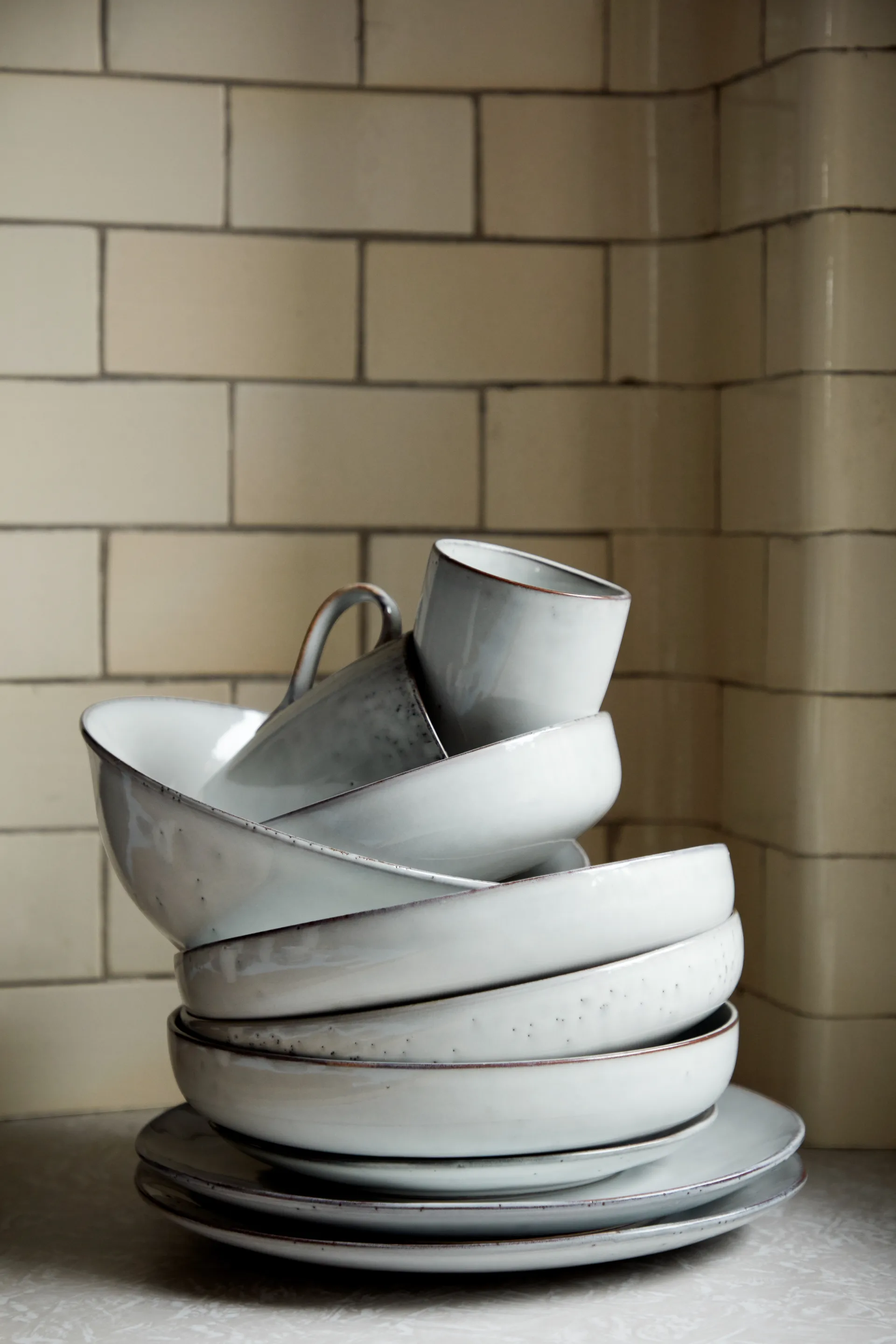 Zestaw śniadaniowy Nordic Sand, 12 części Broste Copenhagen