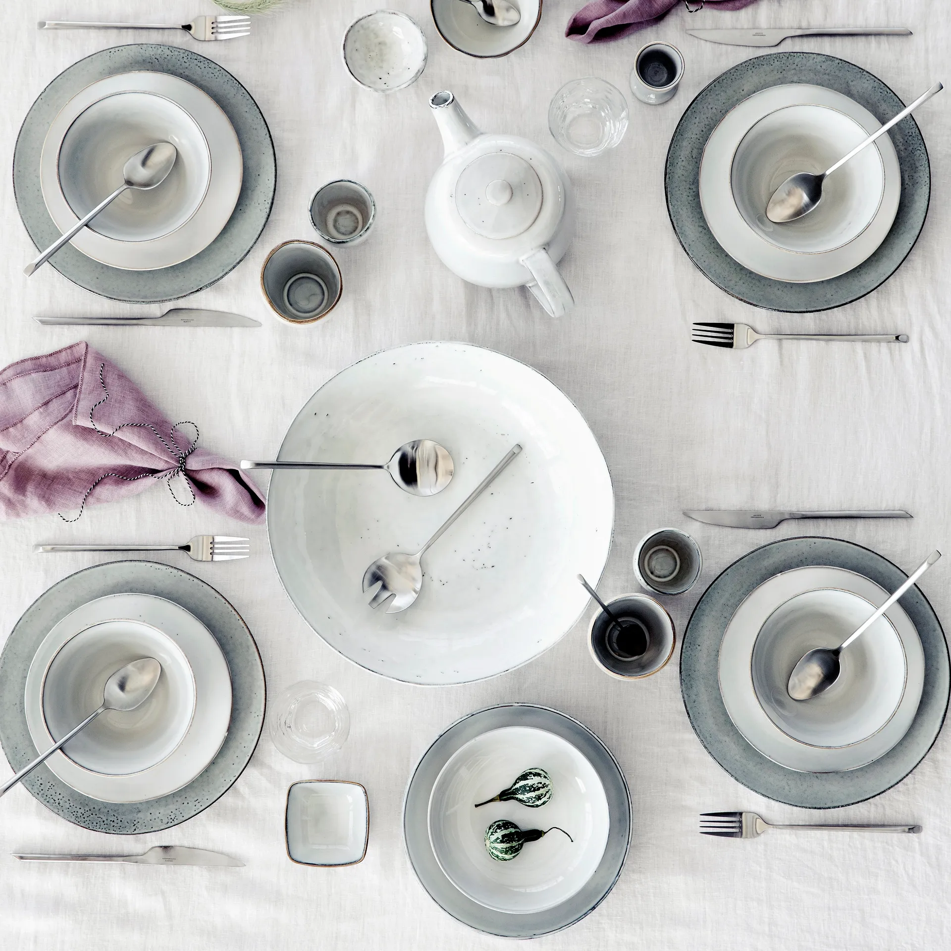 Zestaw sztućców Sletten 16 szt., matowa stal nierdzewna Broste Copenhagen