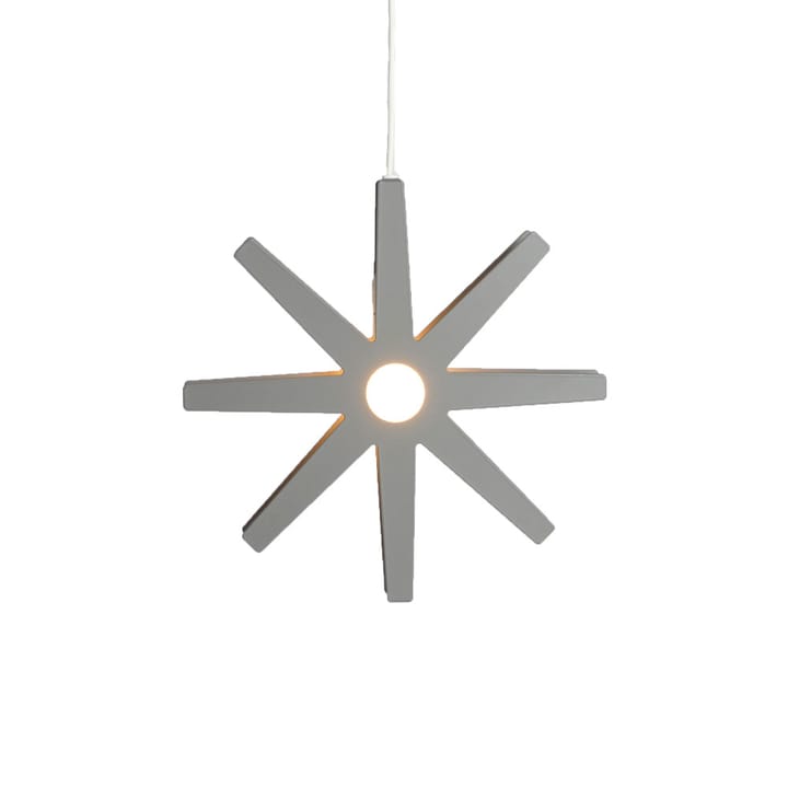 Fling 33 lampa wisząca - jasnoszary matowy, biały plastikowy kabel - Bsweden