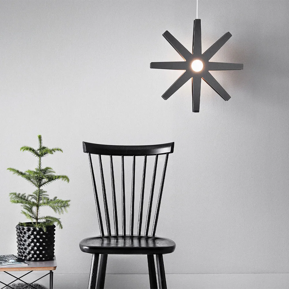 Fling 33 lampa wisząca, jasnoszary matowy, biały plastikowy kabel Bsweden