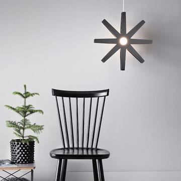 Fling 33 lampa wisząca - jasnoszary matowy, biały plastikowy kabel - Bsweden