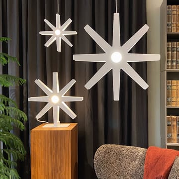 Fling 33 lampa wisząca - jasnoszary matowy, biały plastikowy kabel - Bsweden