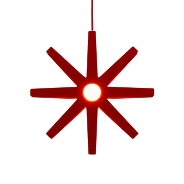 Fling 78 gwiazda adwentowa - czerwony, czerwony sznurek - Bsweden