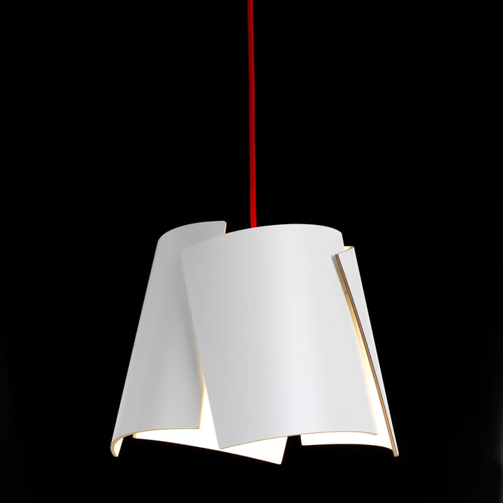 Lampa biała Leaf, biało-czerwona Bsweden