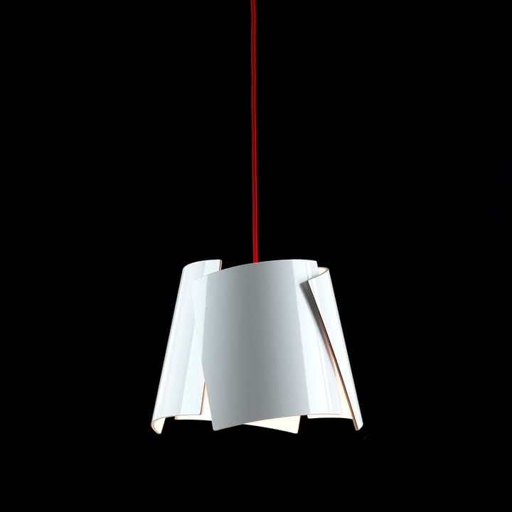 Lampa biała Leaf, biało-czerwona Bsweden