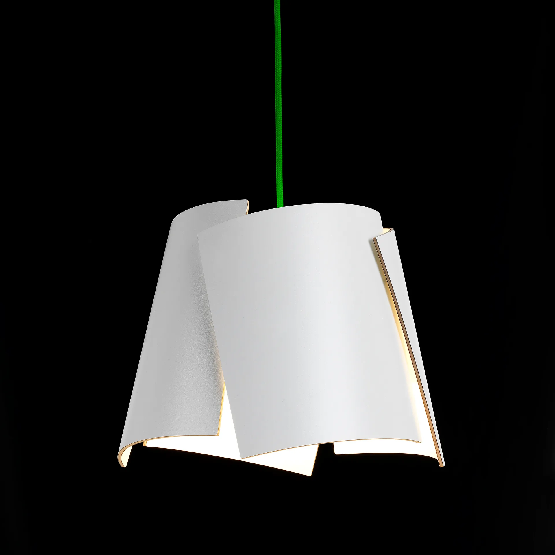 Lampa biała Leaf, biało-zielony Bsweden