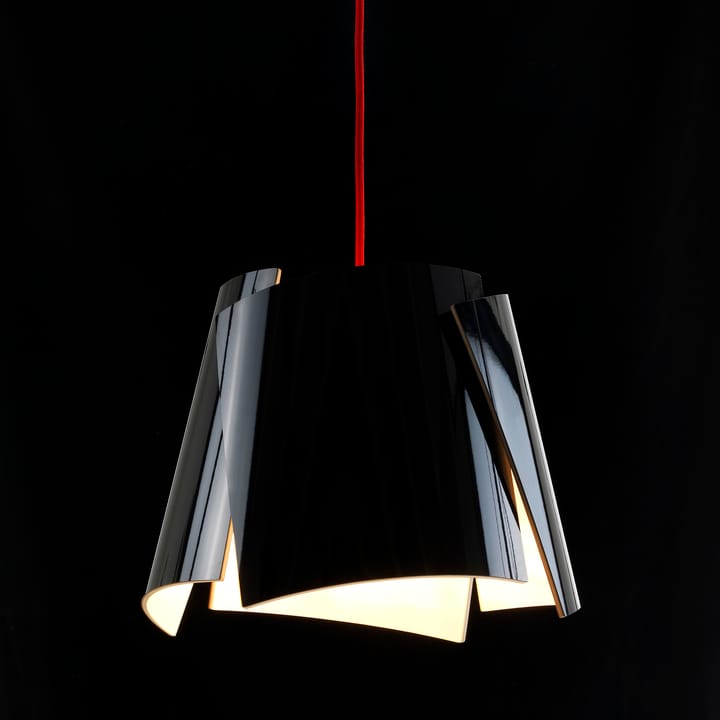 Lampa czarna Leaf, czarno-czerwony Bsweden