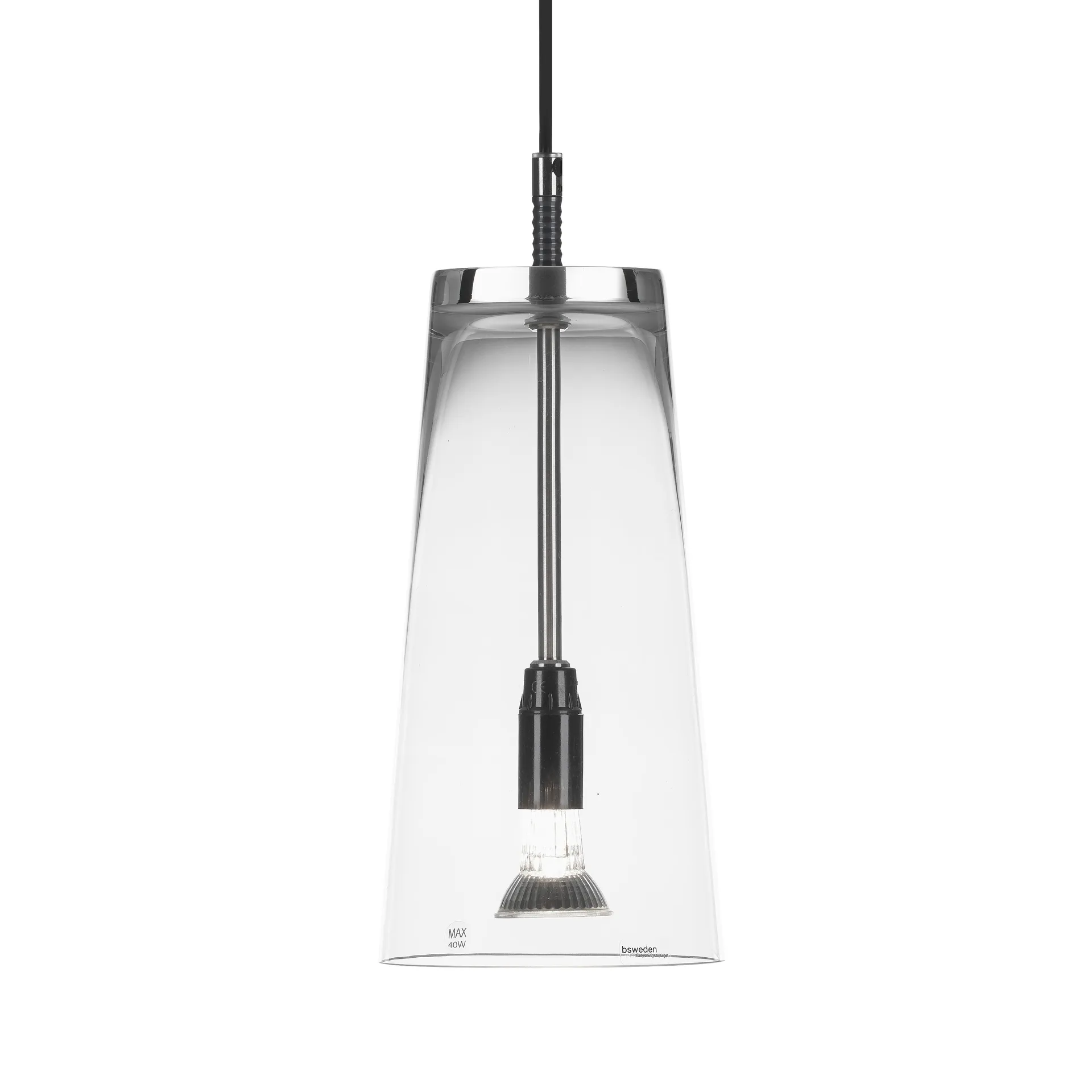 Lampa Manhattan szkło przezroczyste, 29 cm przezroczyste szkło Bsweden