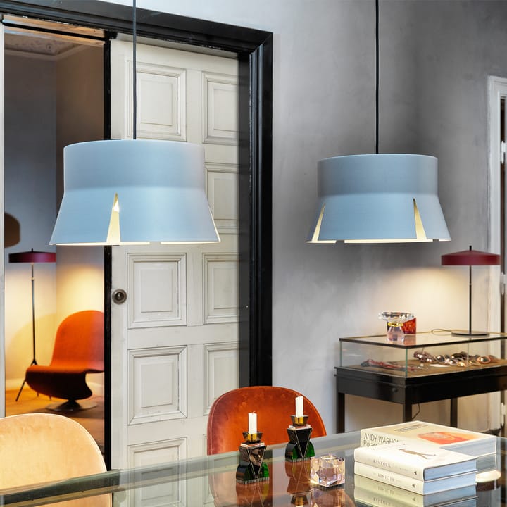 Split 40 lampa wisząca, orange matowy, czarny kabel tekstylny Bsweden