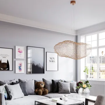 Hayden lampa sufitowa - Złoty kolor, 76 cm - By Rydéns