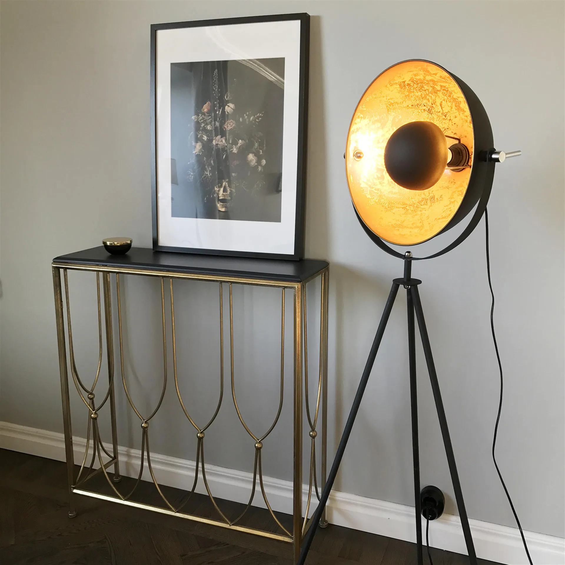 Lampa podłogowa Captain mini, piasek czarny By Rydéns