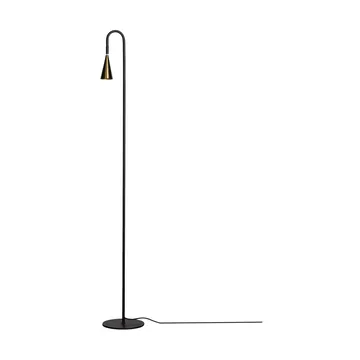 Lampa podłogowa Spline - Czarny-mosiądz, 140 cm - By Rydéns