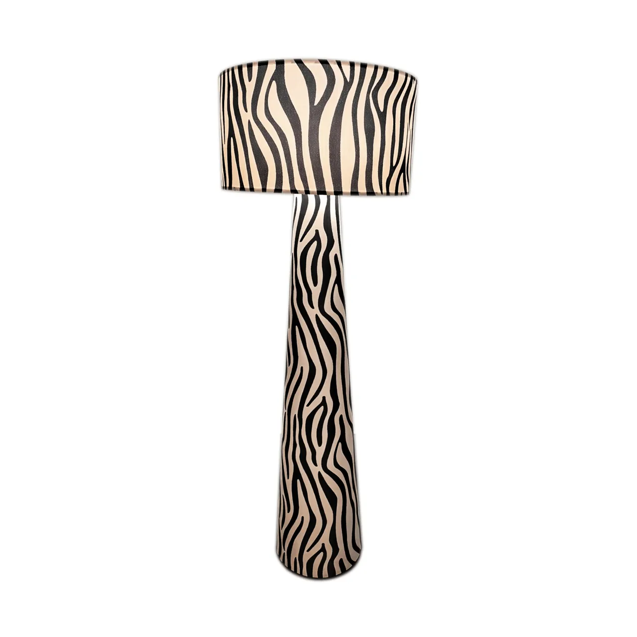 Lampa podłogowa Zany Zebra, Czarno-biały, 144 cm By Rydéns
