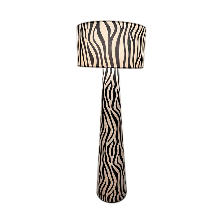 Lampa podłogowa Zany Zebra - Czarno-biały, 144 cm - By Rydéns