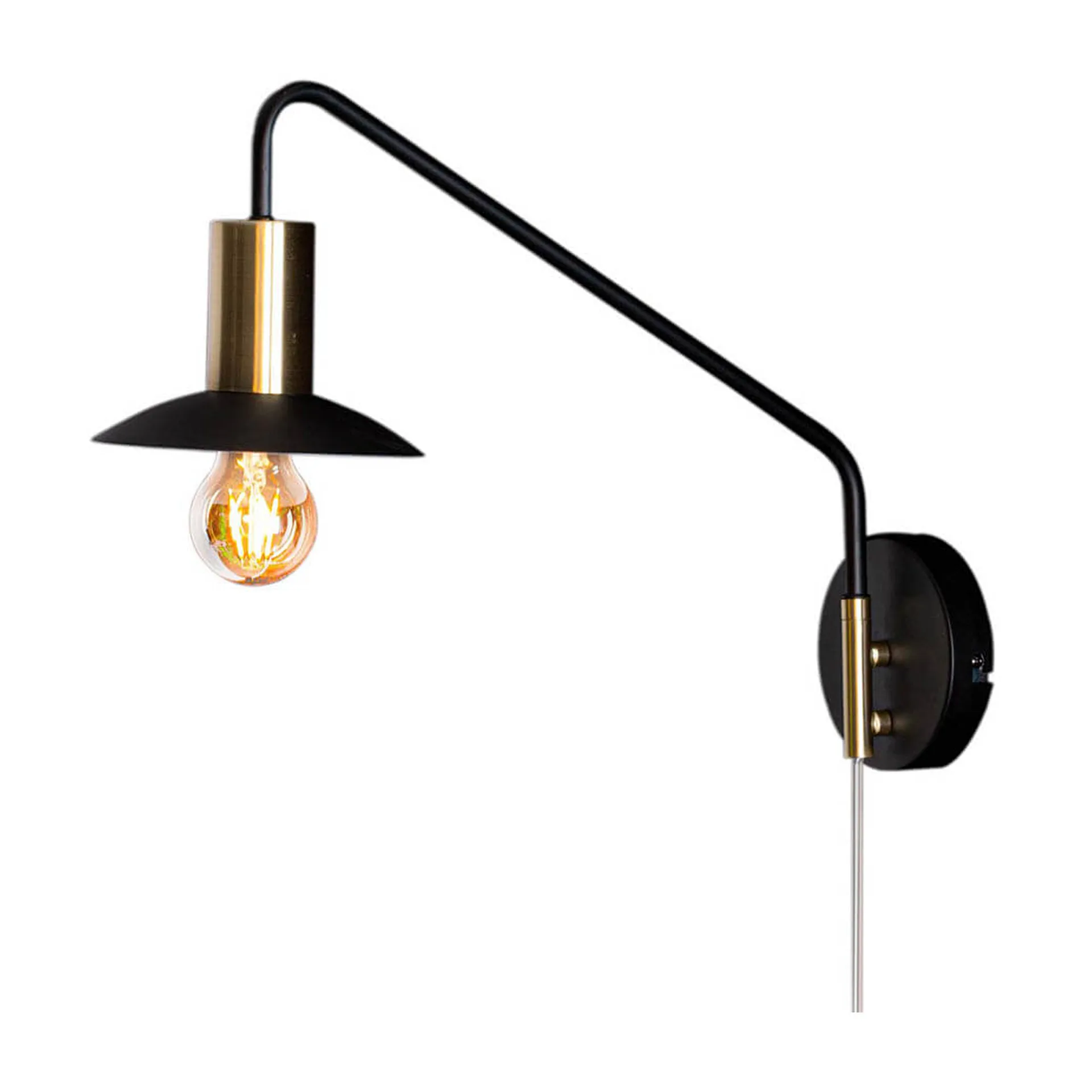 Lampa ścienna Quinn mały zasięg, Czarny matowy By Rydéns