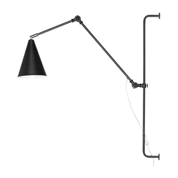 Lampa ścienna Yukon duży zasięg - Czarny matowy - By Rydéns