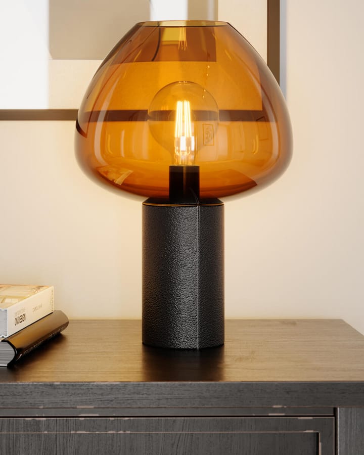 Lampa stołowa Cozy 41,5 cm, Czarny koniak By Rydéns