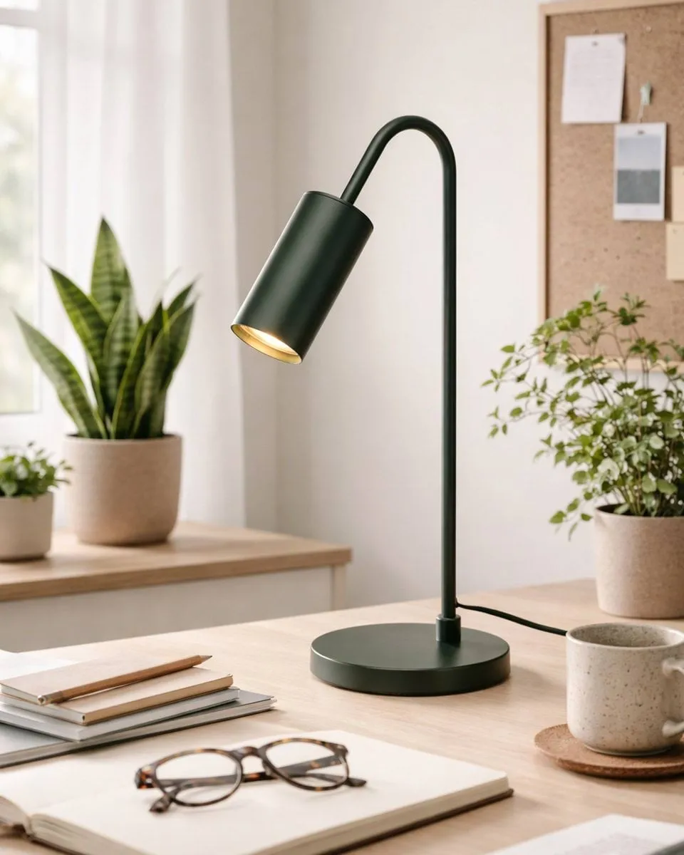 Lampa stołowa Curve 51 cm, Matowa zieleń By Rydéns