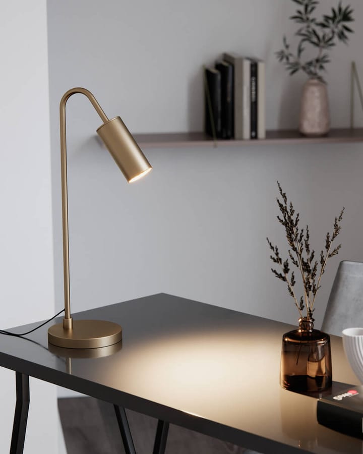 Lampa stołowa Curve 51 cm, Matowe złoto By Rydéns