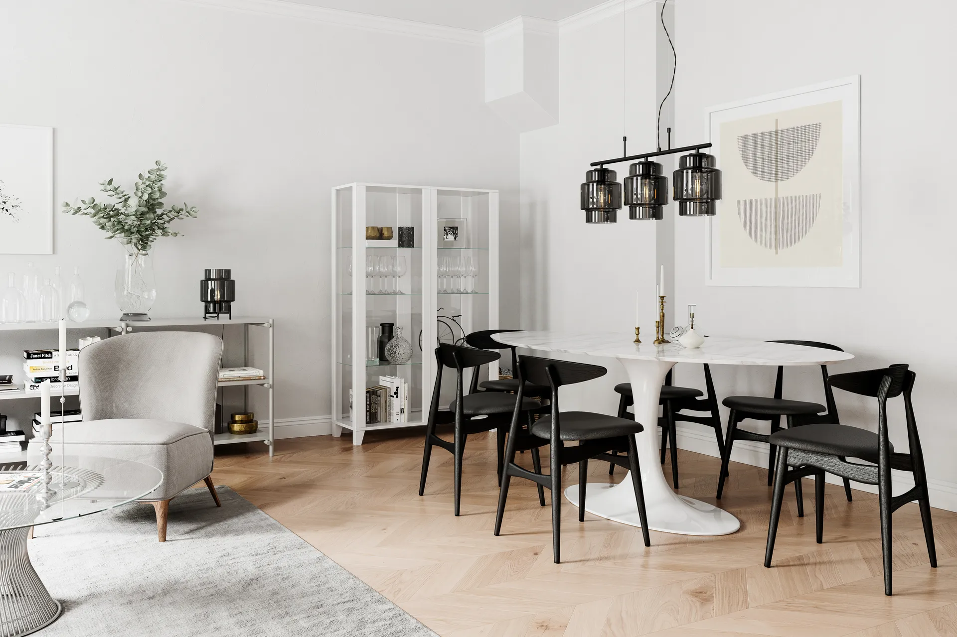 Lampa stołowa Ebbot 29 cm, Smoke By Rydéns