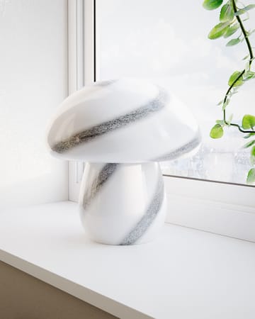 Lampa stołowa Mira Mushroom 30 cm - Biało-czarny - By Rydéns
