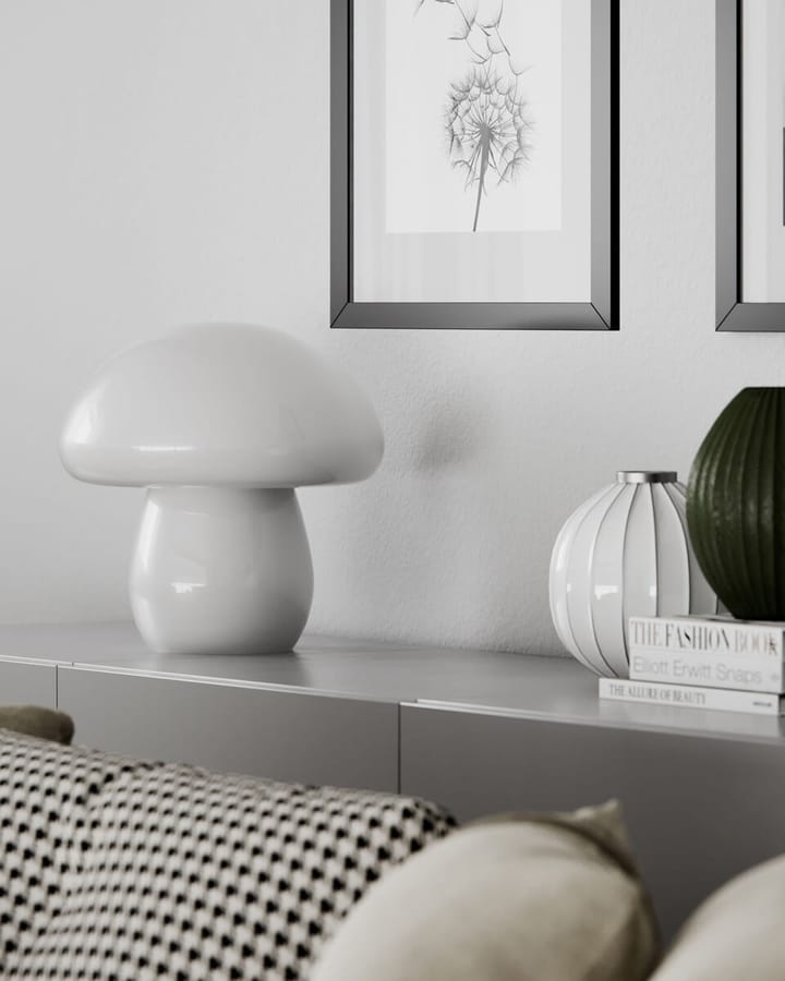 Lampa stołowa Mira Mushroom 30 cm, Biały By Rydéns