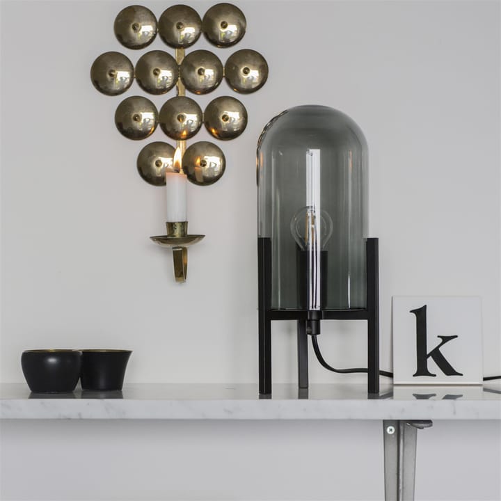 Lampa stołowa Smokey, dymny szary, czarny By Rydéns