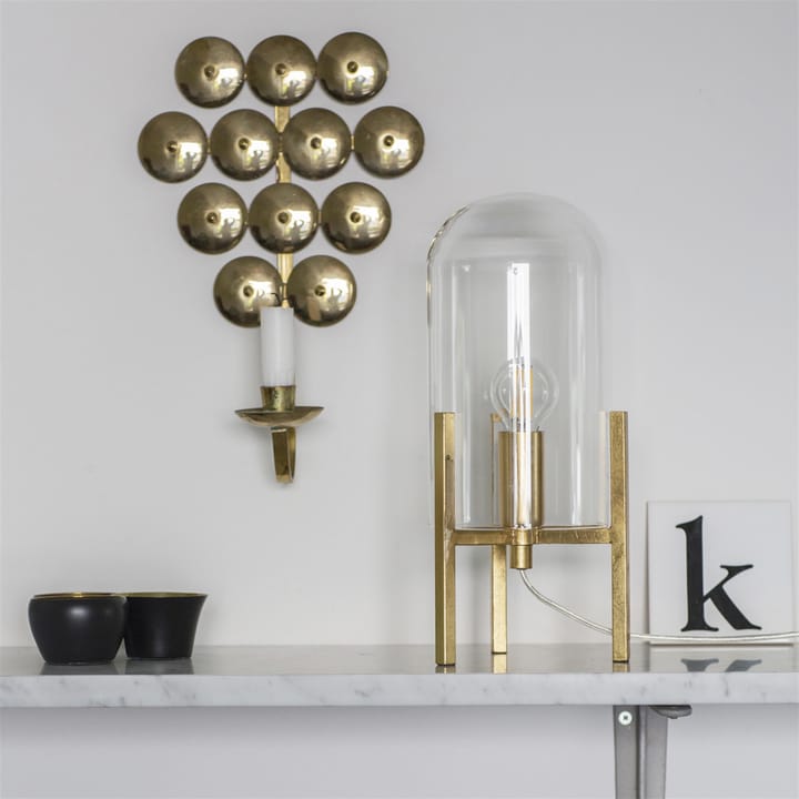 Lampa stołowa Smokey - złoty, przezroczysty - By Rydéns