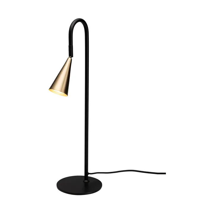 Lampa stołowa Spline - Czarny-mosiądz, 55 cm - By Rydéns
