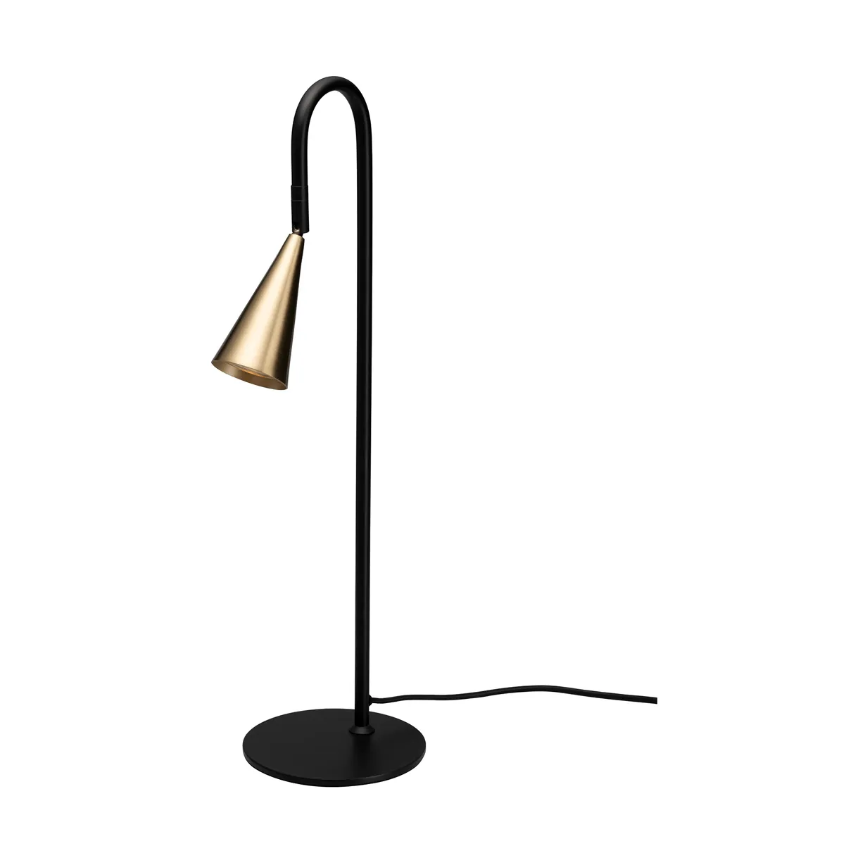 Lampa stołowa Spline, Czarny-mosiądz, 55 cm By Rydéns