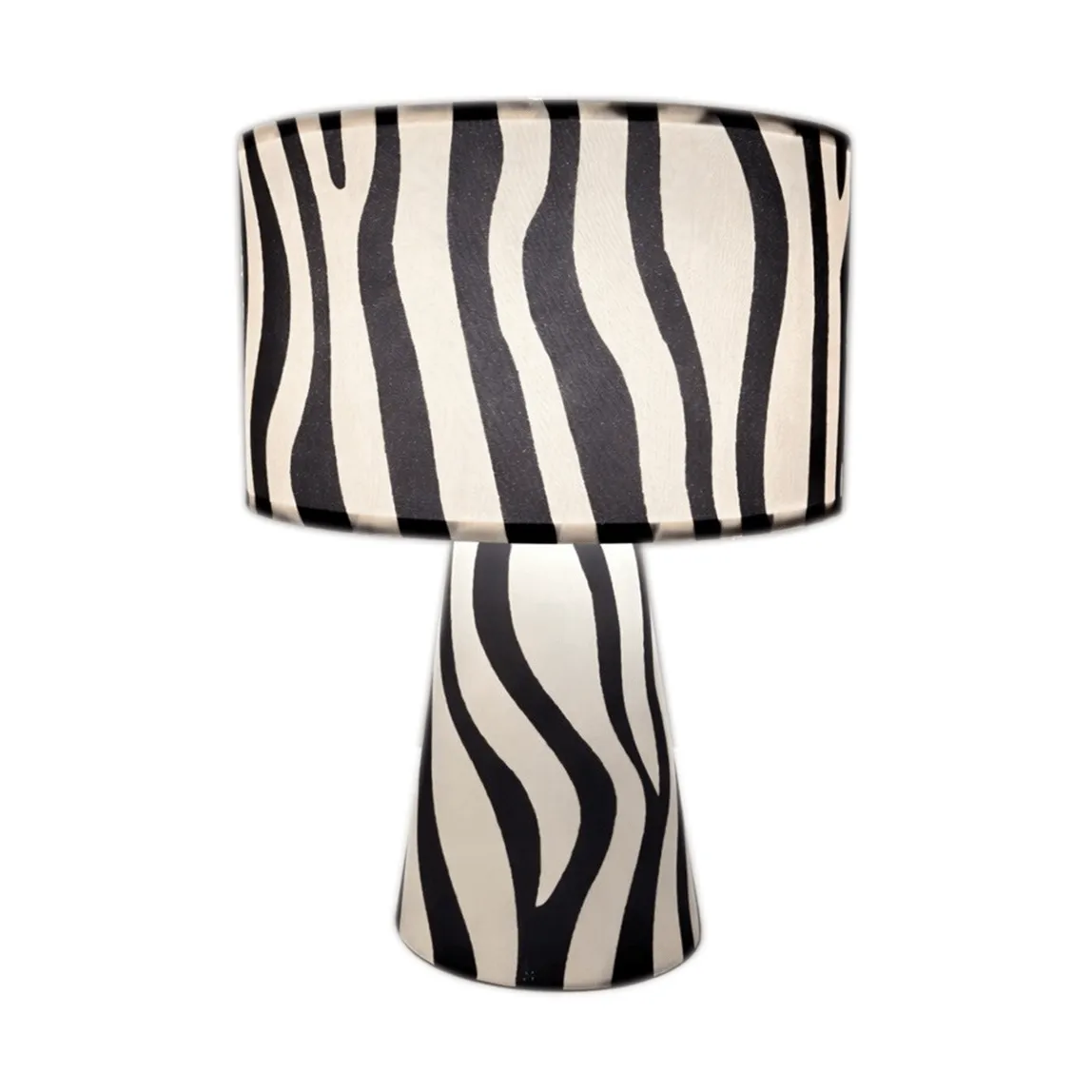 Lampa stołowa Zany Zebra, Czarno-biały, 43 cm By Rydéns