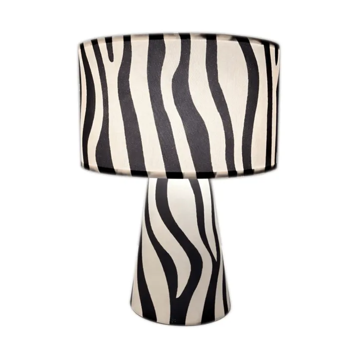 Lampa stołowa Zany Zebra - Czarno-biały, 43 cm - By Rydéns