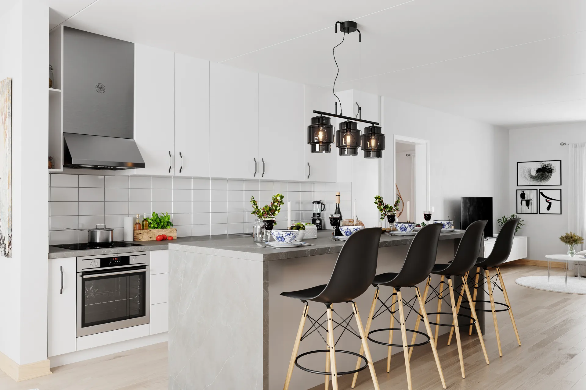 Lampa sufitowa Ebbot Bar, Smoke By Rydéns