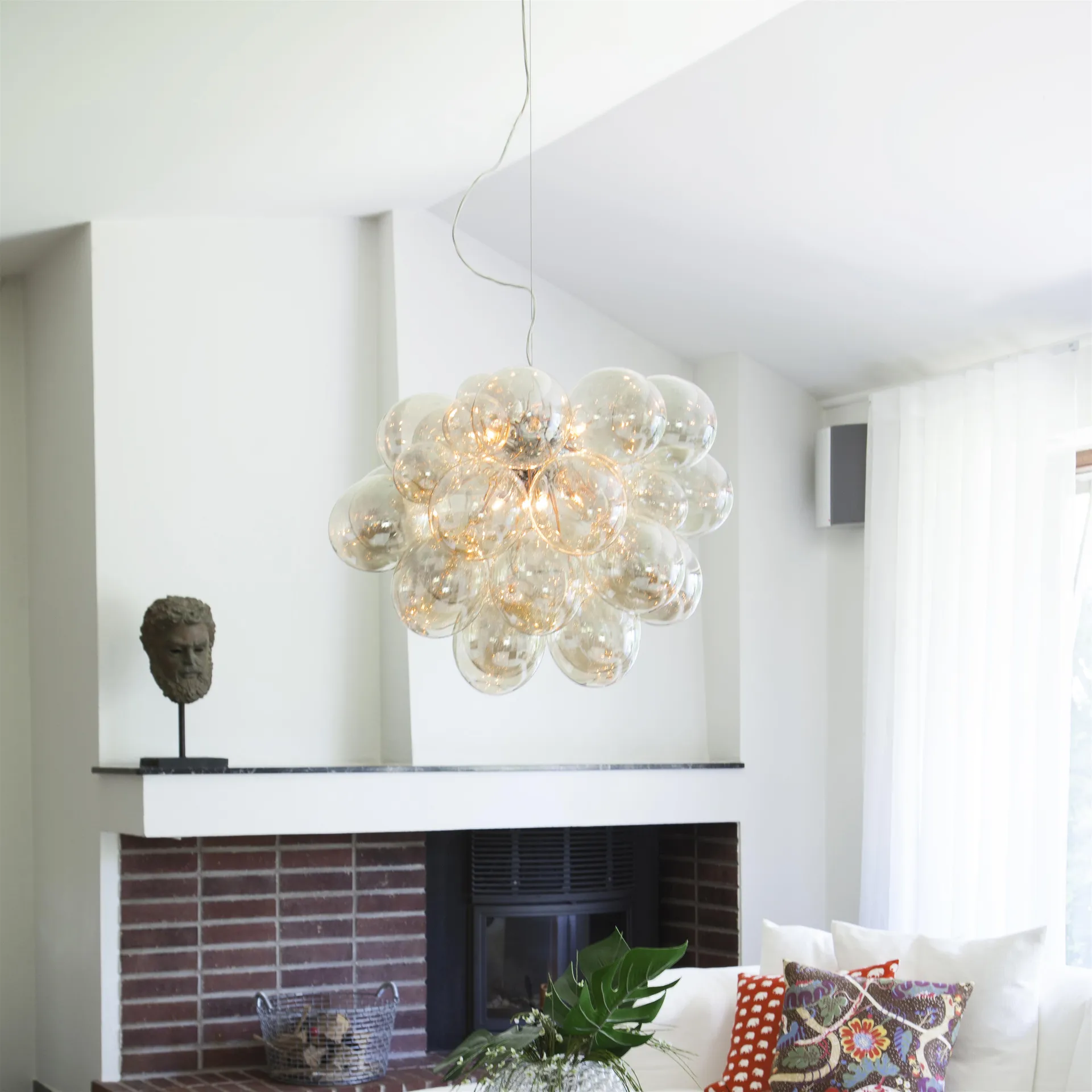 Lampa sufitowa Gross Grande , bursztynowy By Rydéns