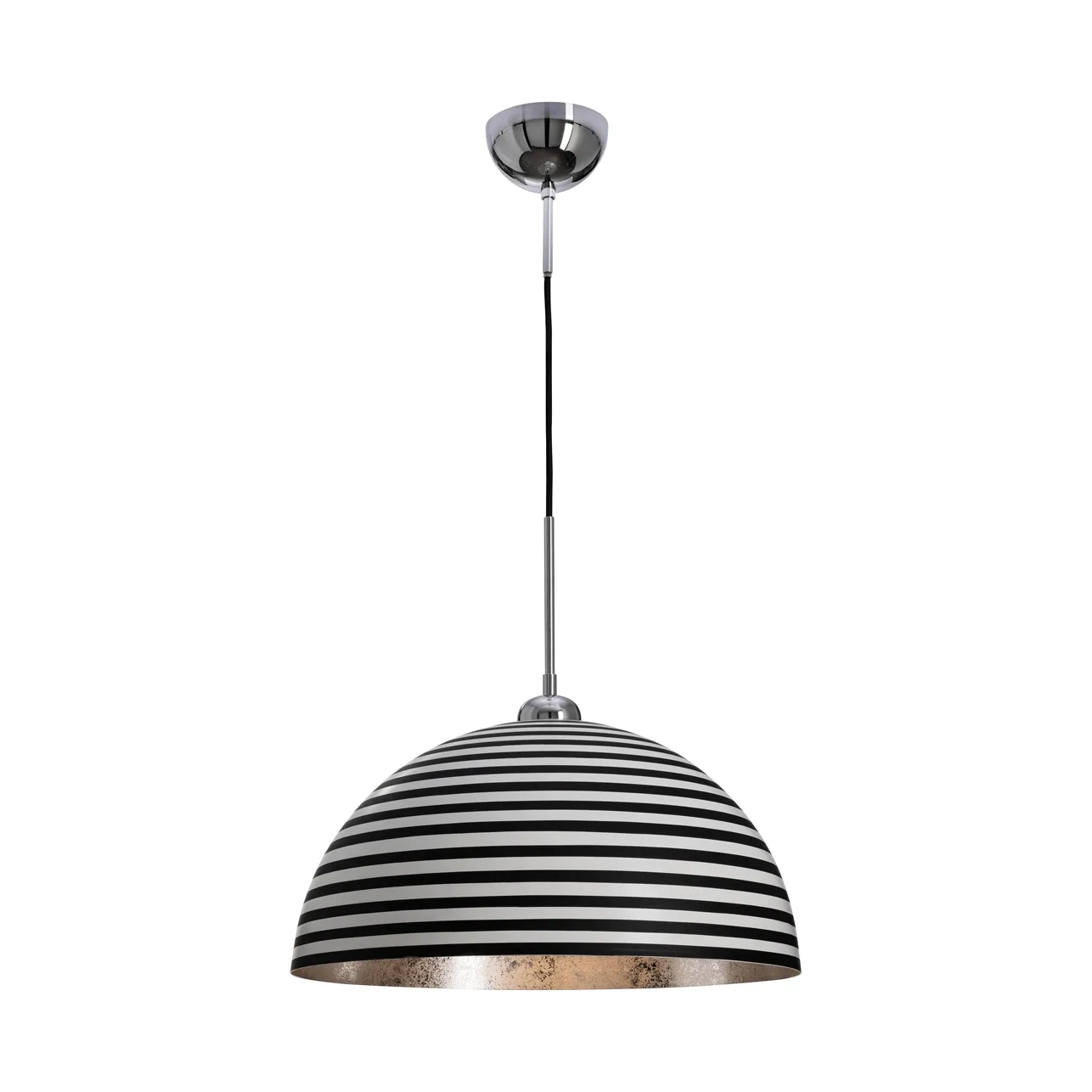 Lampa sufitowa Stripe, Czarno-biały, Ø45 cm By Rydéns