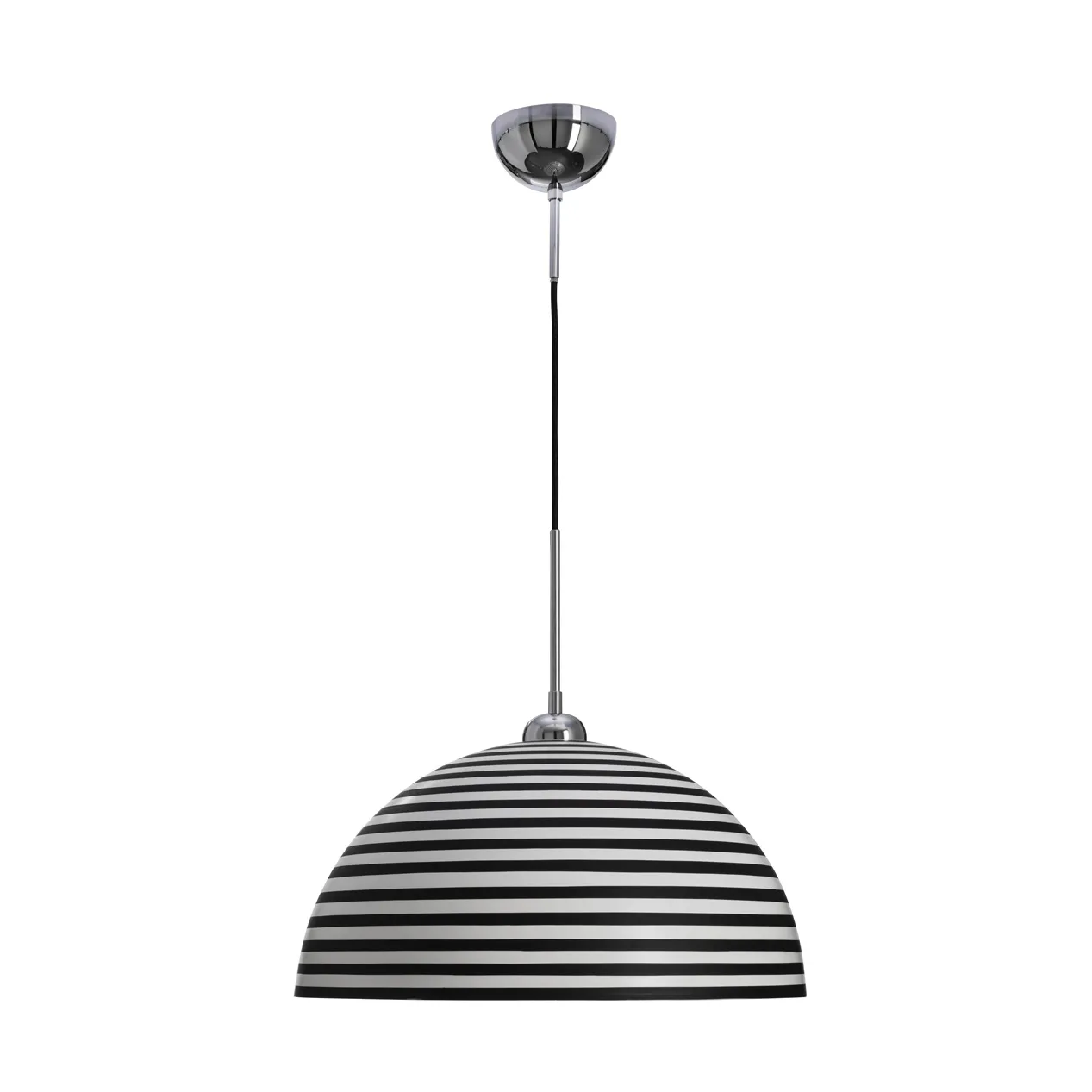 Lampa sufitowa Stripe, Czarno-biały, Ø45 cm By Rydéns