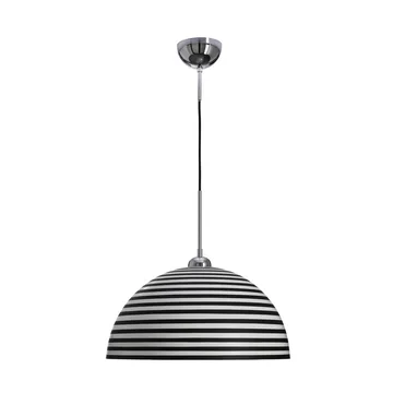 Lampa sufitowa Stripe - Czarno-biały, Ø45 cm - By Rydéns
